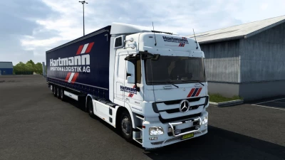 Combo skin Hartmann Spedition for Mercedes-Benz Actros MP3 v1.6