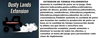 Dusty Lands Extension VERSIÓN EN ESPAÑOL v1.0.0.0