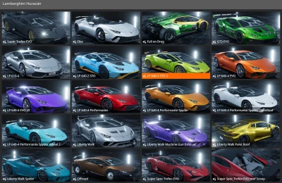 Lamborghini Huracan (23 CONFIGS) v1.0