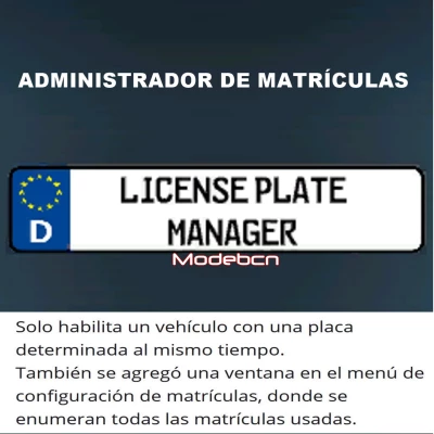 License Plate Manager VERSIÓN EN ESPAÑOL v1.0.0.1