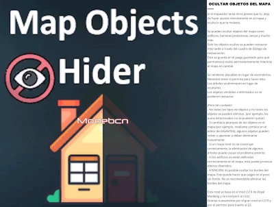 Map Objects Hider VERSIÓN EN ESPAÑOL V1.0.0.0