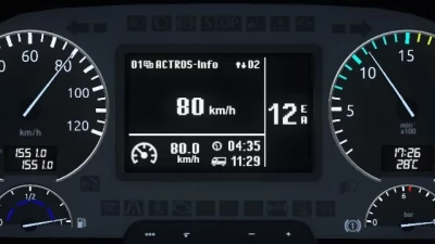 Mercedes-Benz Actros MP3 Improved Dashboard v1.0