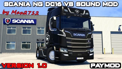 Scania NG DC16 V8 Sound Mod v1.48