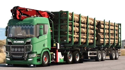 Scania NG Doll Long Wood Chassis Addon 1.47