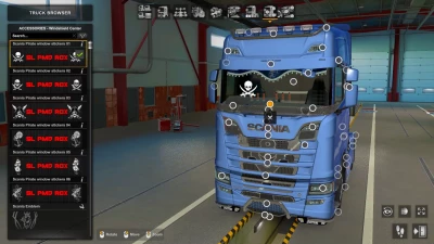 Scania Pirate window stickers 1.48