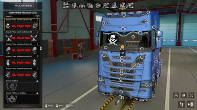 Scania Pirate window stickers 1.48