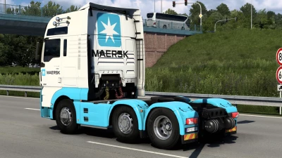 SKIN MAERSK MAN TGX EURO 6 1.0 1.40 1.48