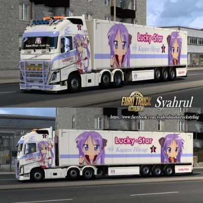 Volvo FH4 Kagami Hiiragi – Lucky Star Combo Skin 1.48