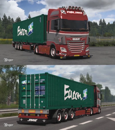 DAF XF Euro 6 Roling Transport Skin Pack by Wexsper 1.48