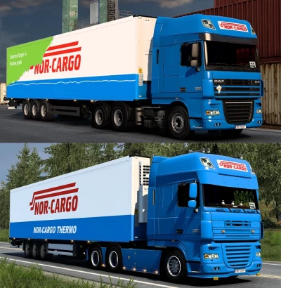 DAF XF105 Nor Cargo Skin 1.48