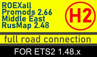 HYBRID 1 and 2 - Roex,Rusmap,Promods+Middle-East Connection 1.48