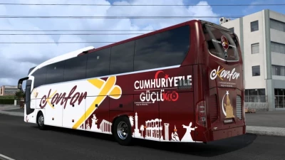 Mercedes Benz Travego 16 SHD E6 Konfor Turizm Cumhuriyetle Güçlü100 Template 1.48