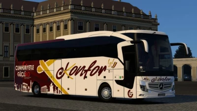 Mercedes Benz Travego 16 SHD Euro 6 Konfor Turizm Cumhuriyetle Güçlü100 Skin 1.48