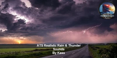 Realistic Rain & Water & Thunder Sounds V5.8 ETS2 1.48
