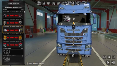 Scania Bully Dog window stickers 1.48