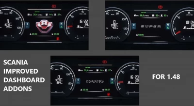 Scania NG Improved Dashboard v4.4