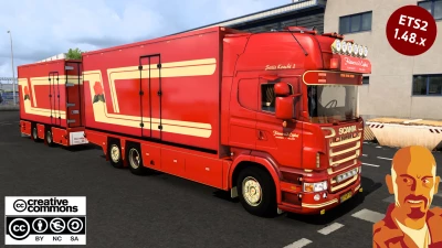 SCANIA R500 FLEURS EDITION + TRAILER 1.48.x