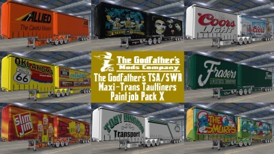 TSA/SWR Maxi-Trans Tautliners Paintjob Pack X v1.0