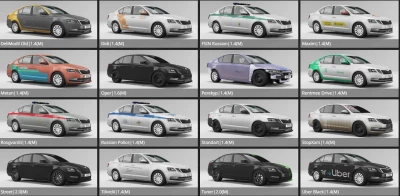 2009-2014 Skoda Octavia 7 Restyling PBR update v1.1