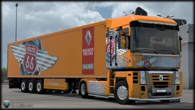 2K 4K RENAULT MAGNUM "ROUTE 66" MULTICOLOR Combo-Skin v1.0