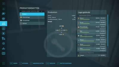 Agricultural chemical production v1.2.0.0