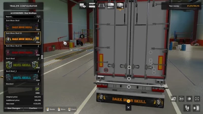 Box Trailer Skull Mudflaps 1.49