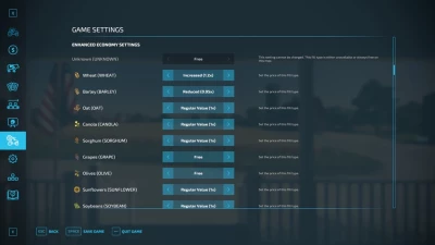 Enhanced Economy Settings v1.1.0.0