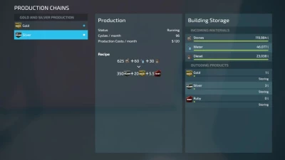 Gold and Silver Production v1.1.0.0
