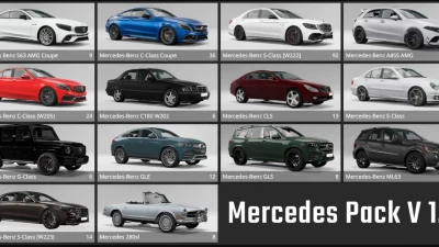 Mercedes Car Pack v1.0