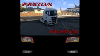 MAN TGX 2020 New Headlights w. Eyebrows & FOG Lights v1.0 1.49