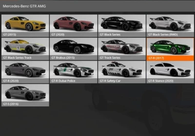 Mercedes AMG GTR/GTS/GT Pack v1.0