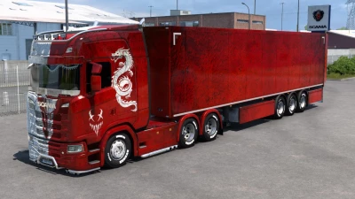 Scania Red White Skin 1.49