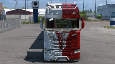 Scania Red White Skin 1.49