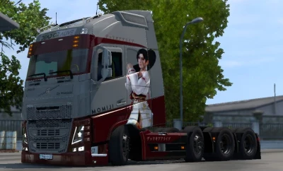 Volvo FH12/16 (Pendragon) Momiji Elegant Red Swimsuit Skin By Zen Workshop v1.0