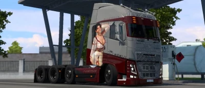 Volvo FH12/16 (Pendragon) Momiji Elegant Red Swimsuit Skin By Zen Workshop v1.0