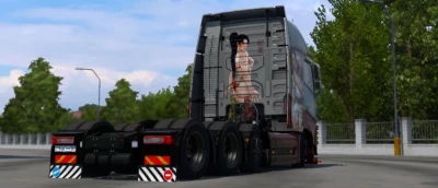 Volvo FH12/16 (Pendragon) Momiji Elegant Red Swimsuit Skin By Zen Workshop v1.0