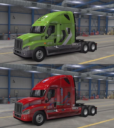 ATS 50 SKINS PACK for FREIGHTLINER CASCADIA v1.0