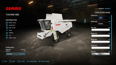 Claas TUCANO 580 v1.0.0.0