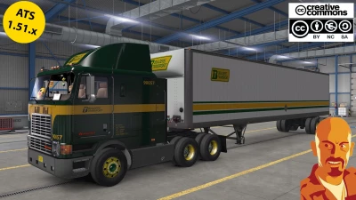 INTERNATIONAL 9800 BUILDERS TRANSPORT + TRAILER v1.1 ATS 1.51.x