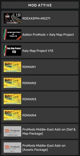 Italy Map Project+Promods Addon v13 1.51