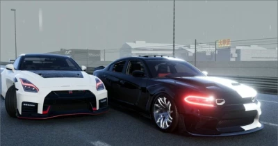 Nissan GTR R38 and Dodge Charger Hellcat 0.33