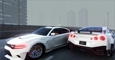 Nissan GTR R38 and Dodge Charger Hellcat 0.33