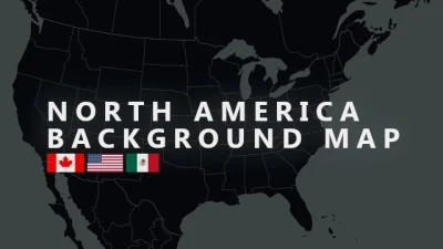 North America Background Map v1.3