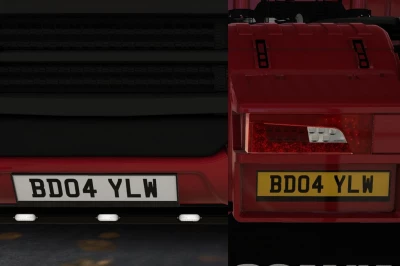 Scania PGR series by JUseeTV file for editing Licence Plates v1.0