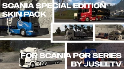 Scania Special Edition Skin Pack for Scania PGR Series by JUseeTV v1.52