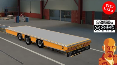 BDF FLATBED TRAILER LUPAL v4.0 ETS2 1.52-1.53.x