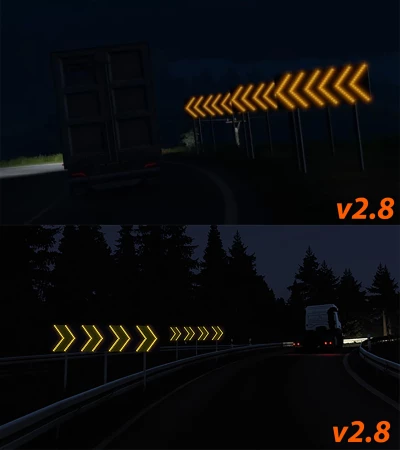 DANGEROUS TURN LIGHTS v2.8 ETS2 1.52-1.53.x