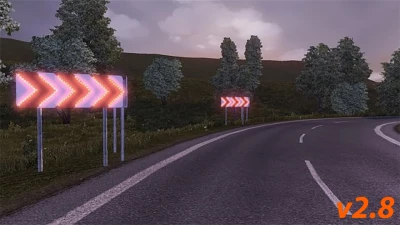 DANGEROUS TURN LIGHTS v2.8 ETS2 1.52-1.53.x