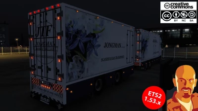 FLOWER SHUTTLE BDF TRAILER ETS2 1.52-1.53.x