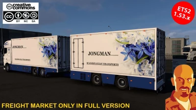 FLOWER SHUTTLE BDF TRAILER ETS2 1.52-1.53.x